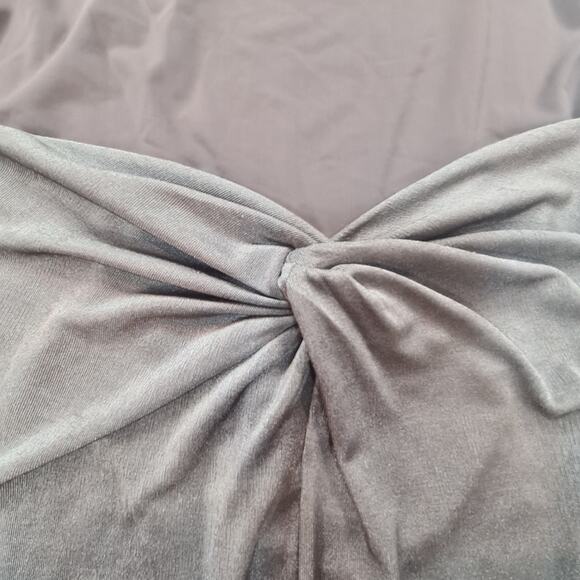 Michael Costello x REVOLVE Talia Midi Dress in Light Grey Small - Picture 10 of 14